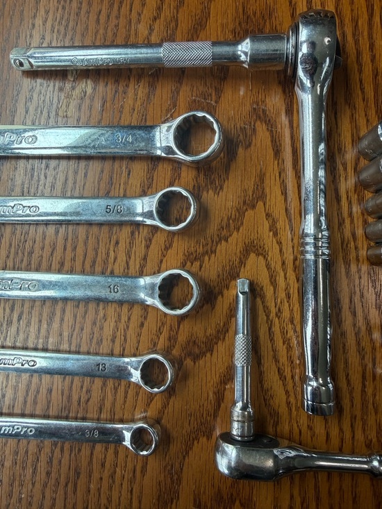 AmPro Chrome Vanadium Wrench/Ratchet Set - Picture 4 of 7